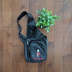 BETTY BOOP LEATHER VINTAGE CROSSBODY BACKPACK